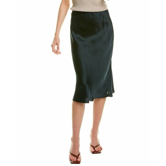 Madewell Dresses & Skirts - Madewell Black Midi Satin Slip Skirt